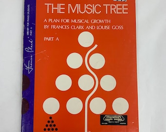 Vintage Sheet Music For Piano Students, Music Tree Piano Lesson Book A Plan For Musical Growth Frances Clark Louise Gods Library 1973