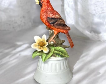 Royal Crown Red Cardinal Bird Figurine - Etsy