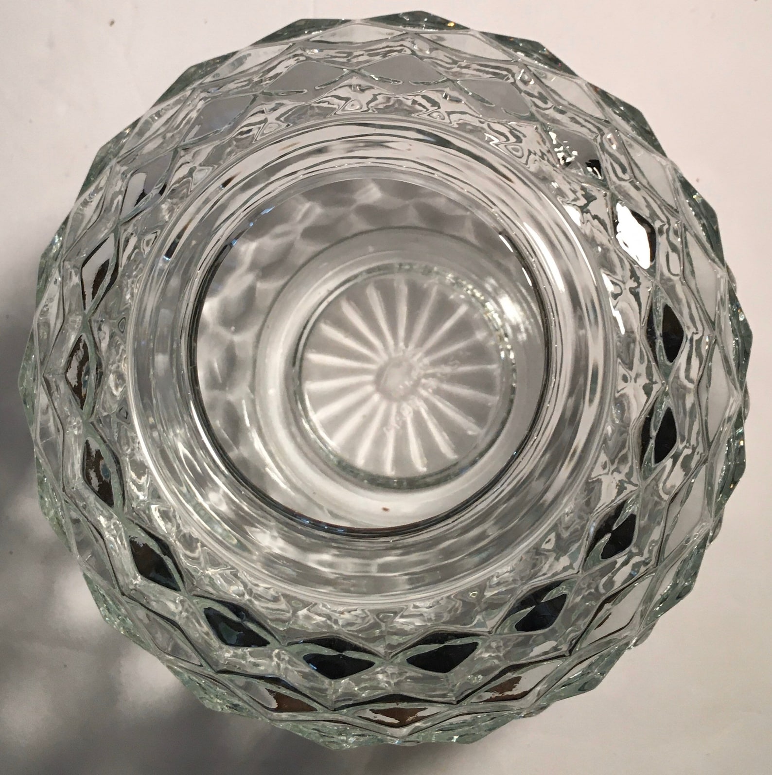 Crystal Rose Bowl Vase Fostoria Rose Bowl Vase Fairy Glass Etsy