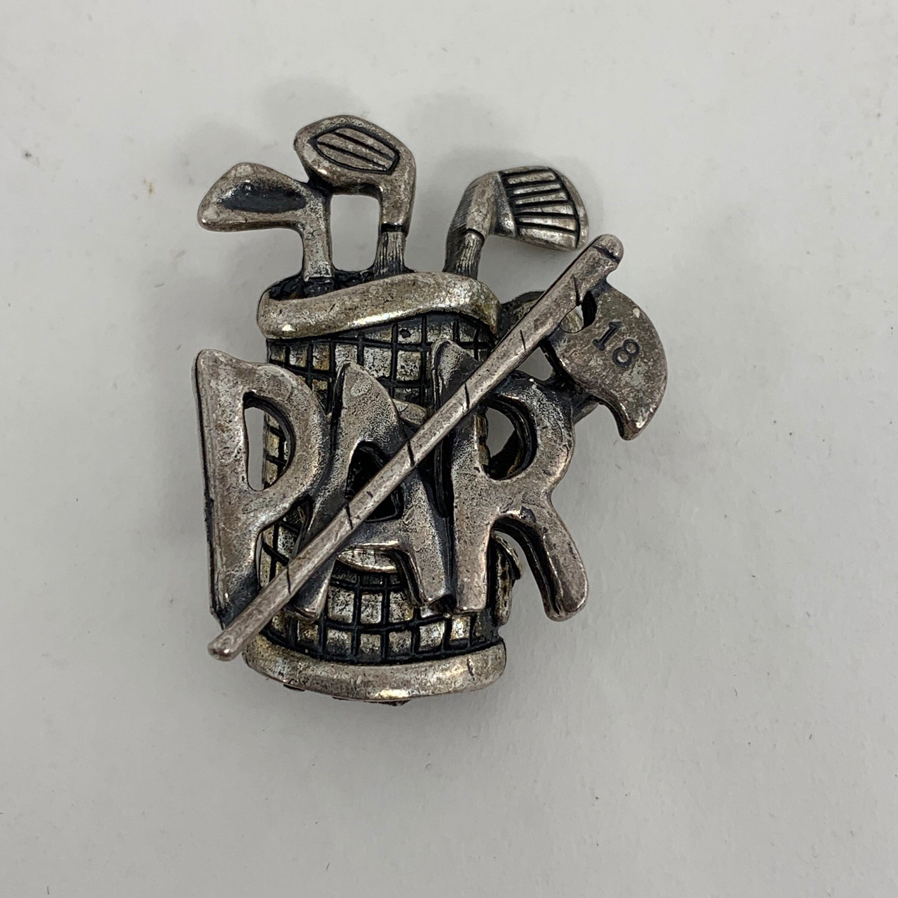 PAR Golf Pin Brooch Golf Bag With Clubs Pin Etsy UK