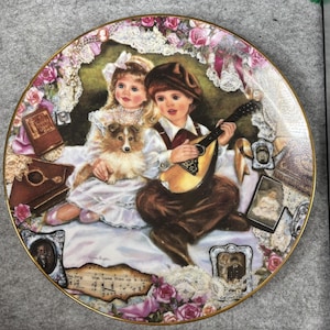 Forever Friends di Corinne Layton – Serie Keepsakes of the Heart - Piatto da collezione Bradford Exchange del 1993