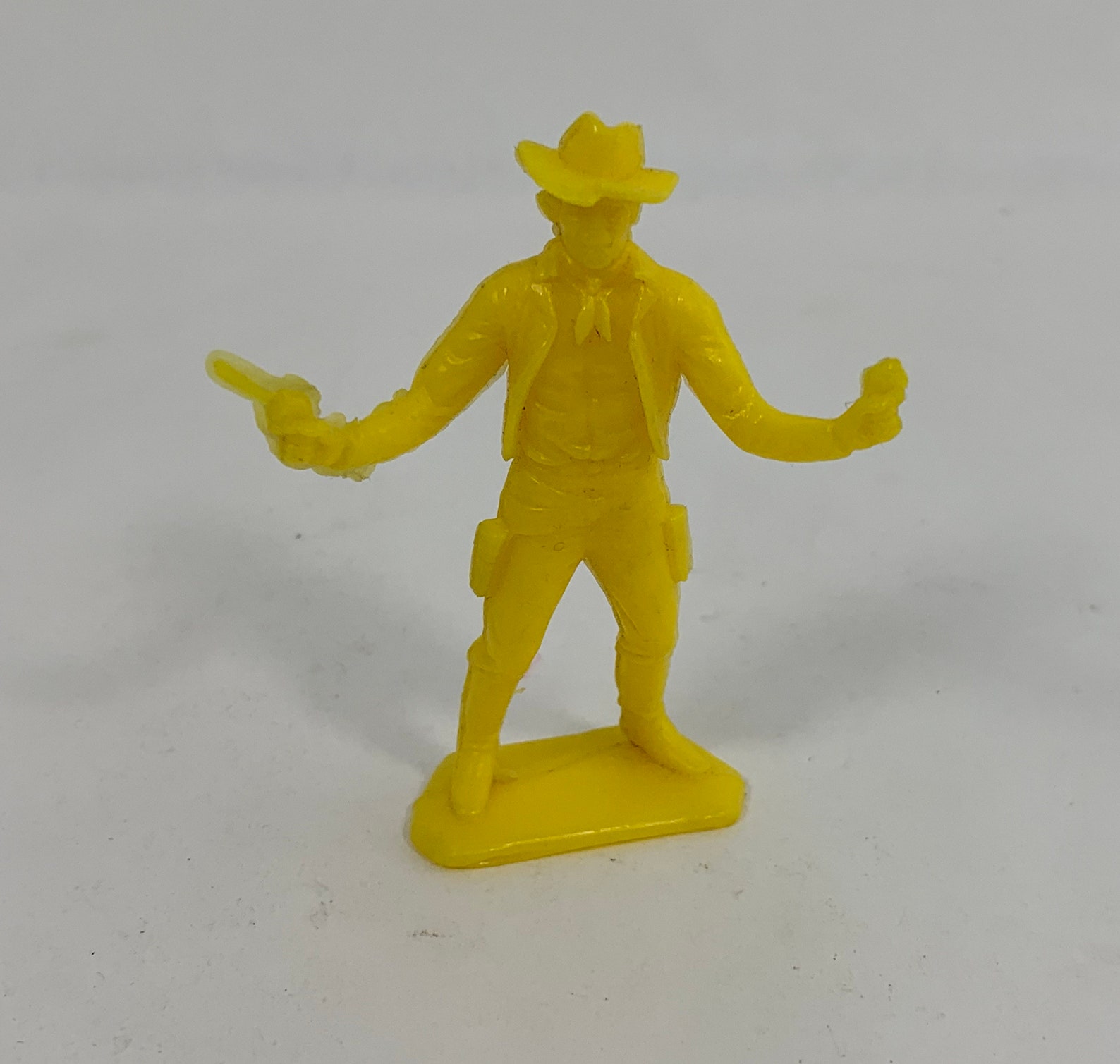 Cowboy Figure Plastic Yellow Toy Cowboy Tim Mee Etsy