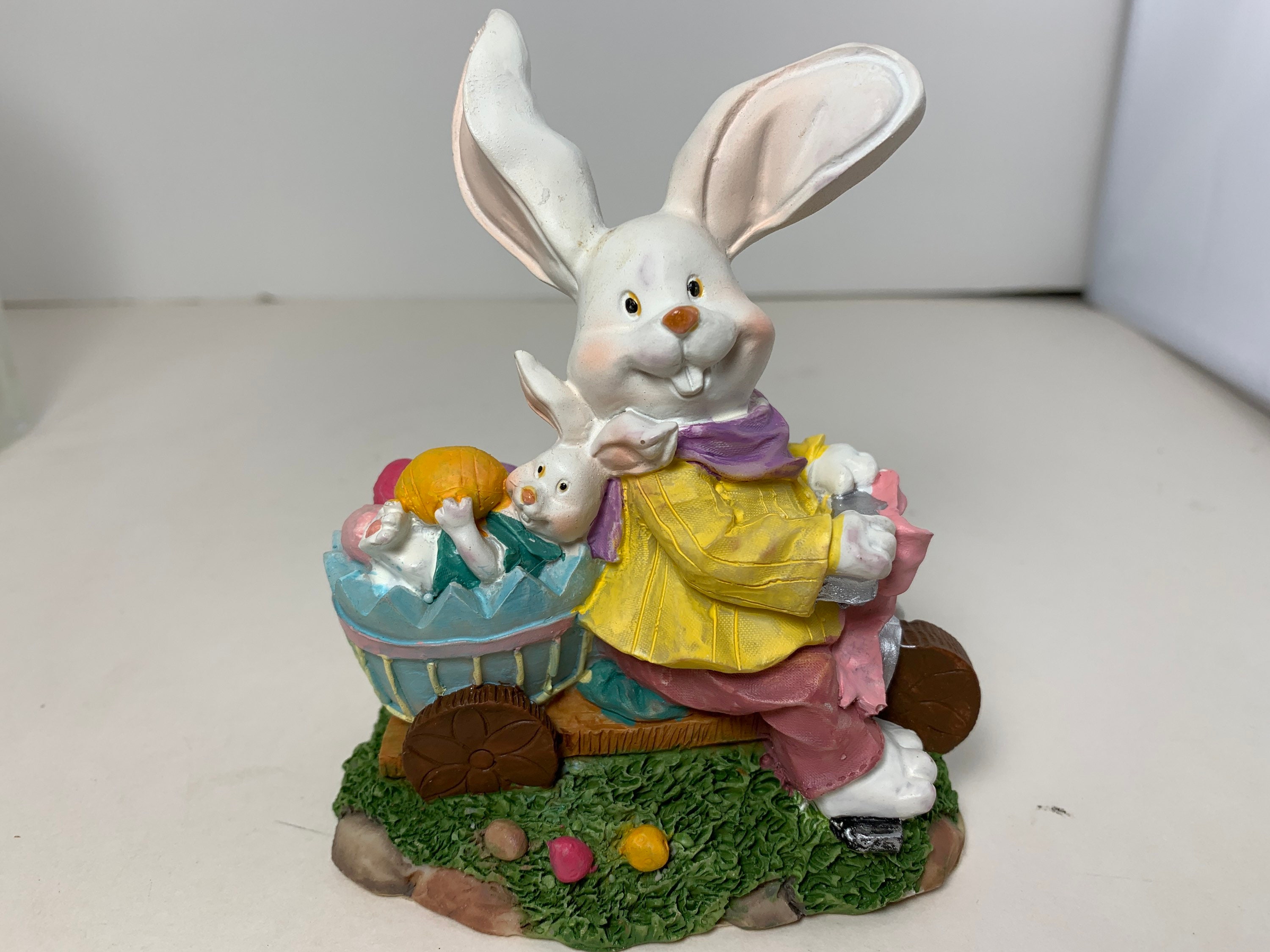 Rabbit Figurine Easter Bunny by Ks Collection vintage Etsy