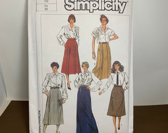 Vintage Sewing Pattern Simplicity 7096 Ladies’ Skirt Pattern