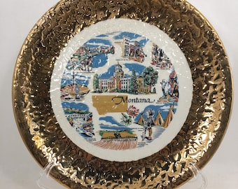 Plato de recuerdo de Montana