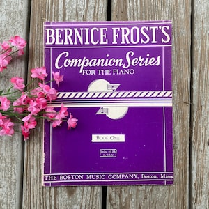 Vintage Piano Lessons Book by Bernice Frost Companion Series For The Piano Book One