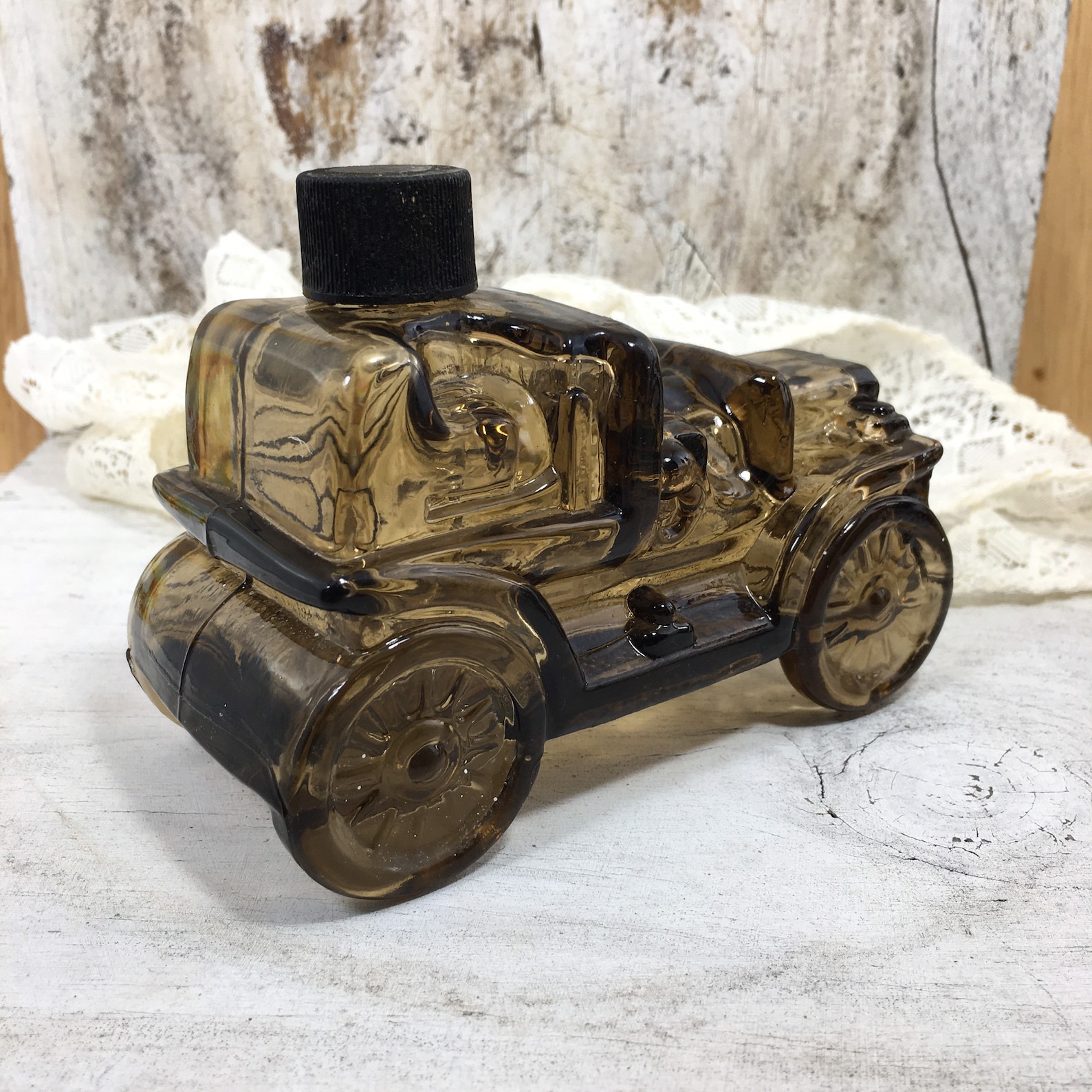 Avon Car Cologne Bottle Vintage Avon Amber Brown Antique Car Etsy