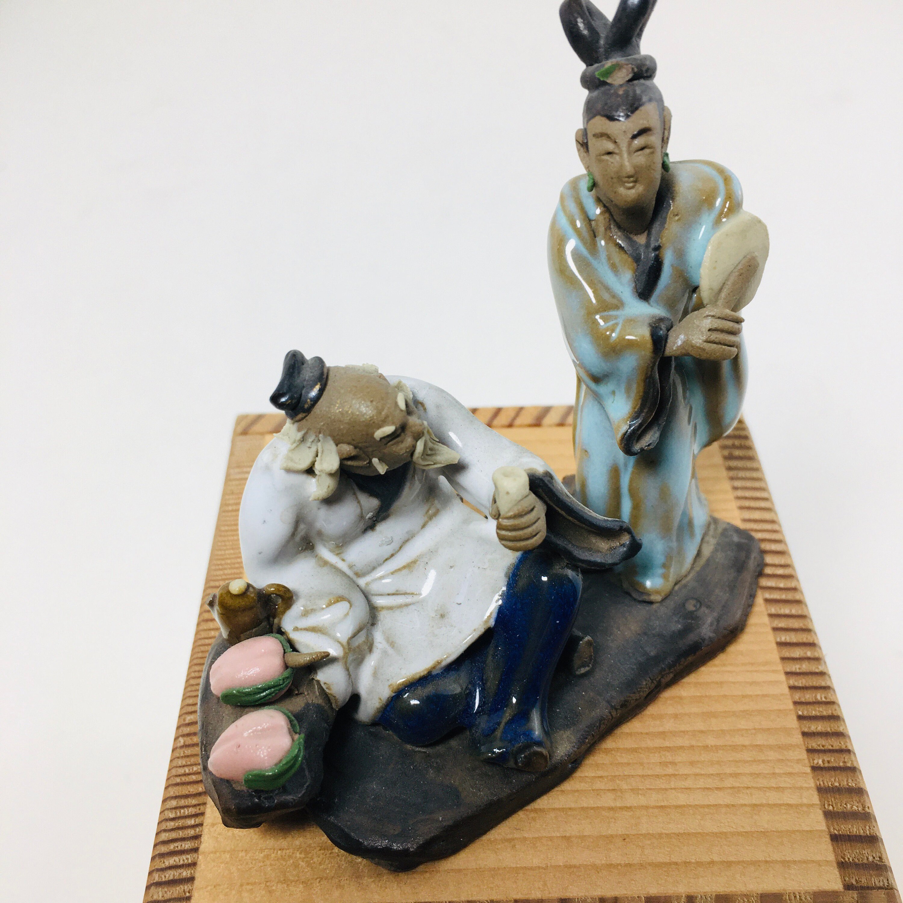 Asian Mudmen Figurine Two Wise Men Etsy Australia