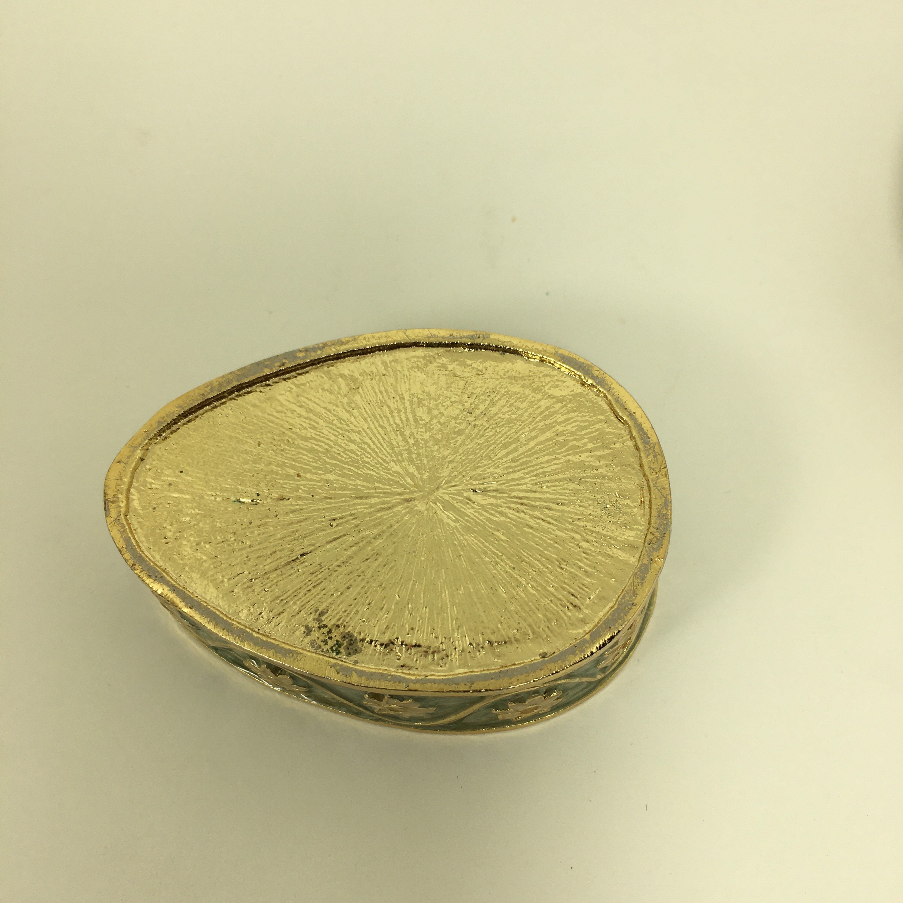 Golden Egg Jewelry Box Trinket Box Etsy