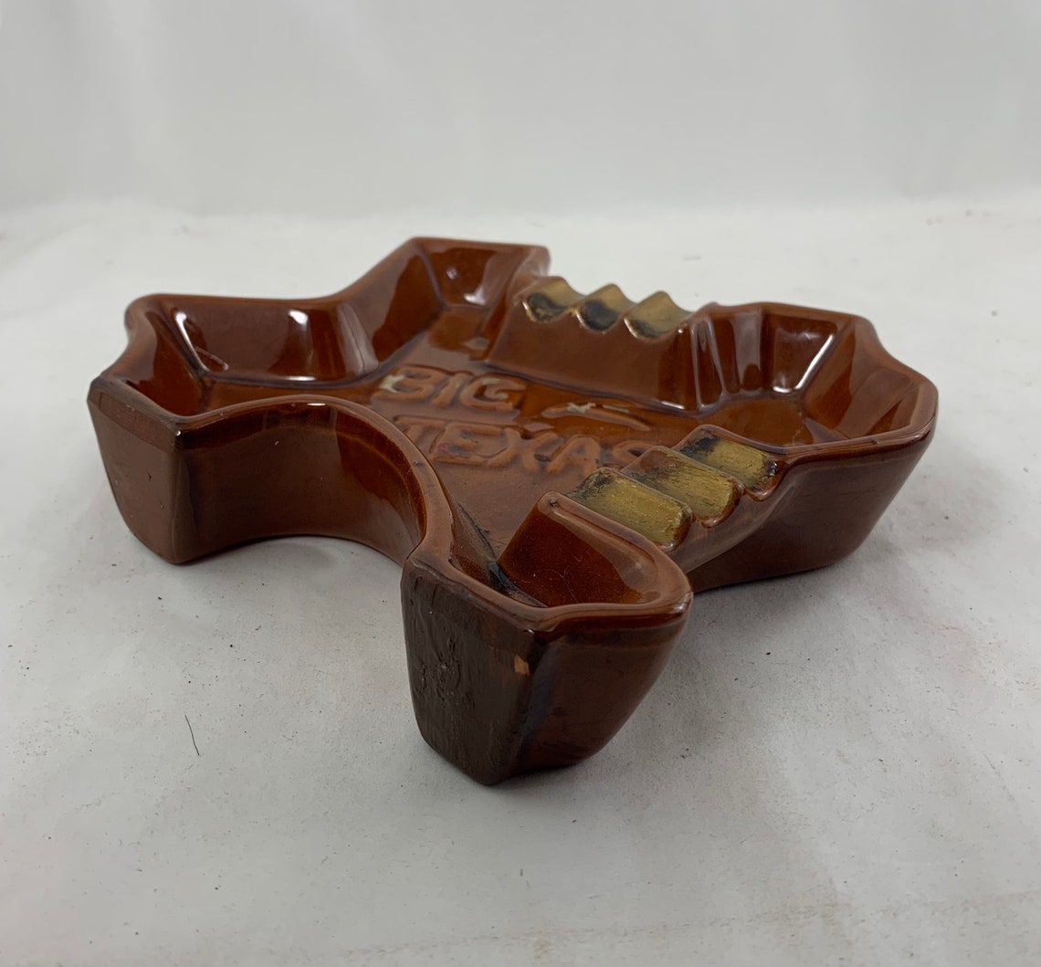 Big Like Texas Vintage Ashtray Texas Souvenir Coin Tray Etsy