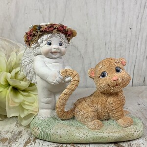 Dreamsicles Tiger by the Tail Cherub Angel Figurine by Cast Art ...