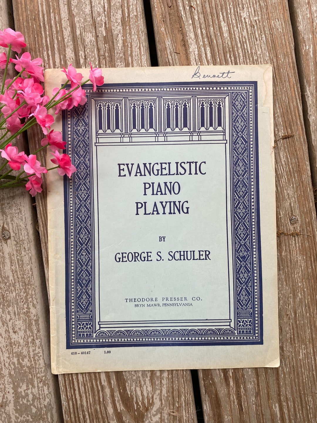 Vintage Antique Evangelistic Piano Playing Book by George S Schuler ...