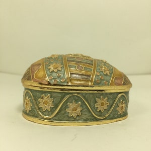 Golden Egg Jewelry Box Trinket Box