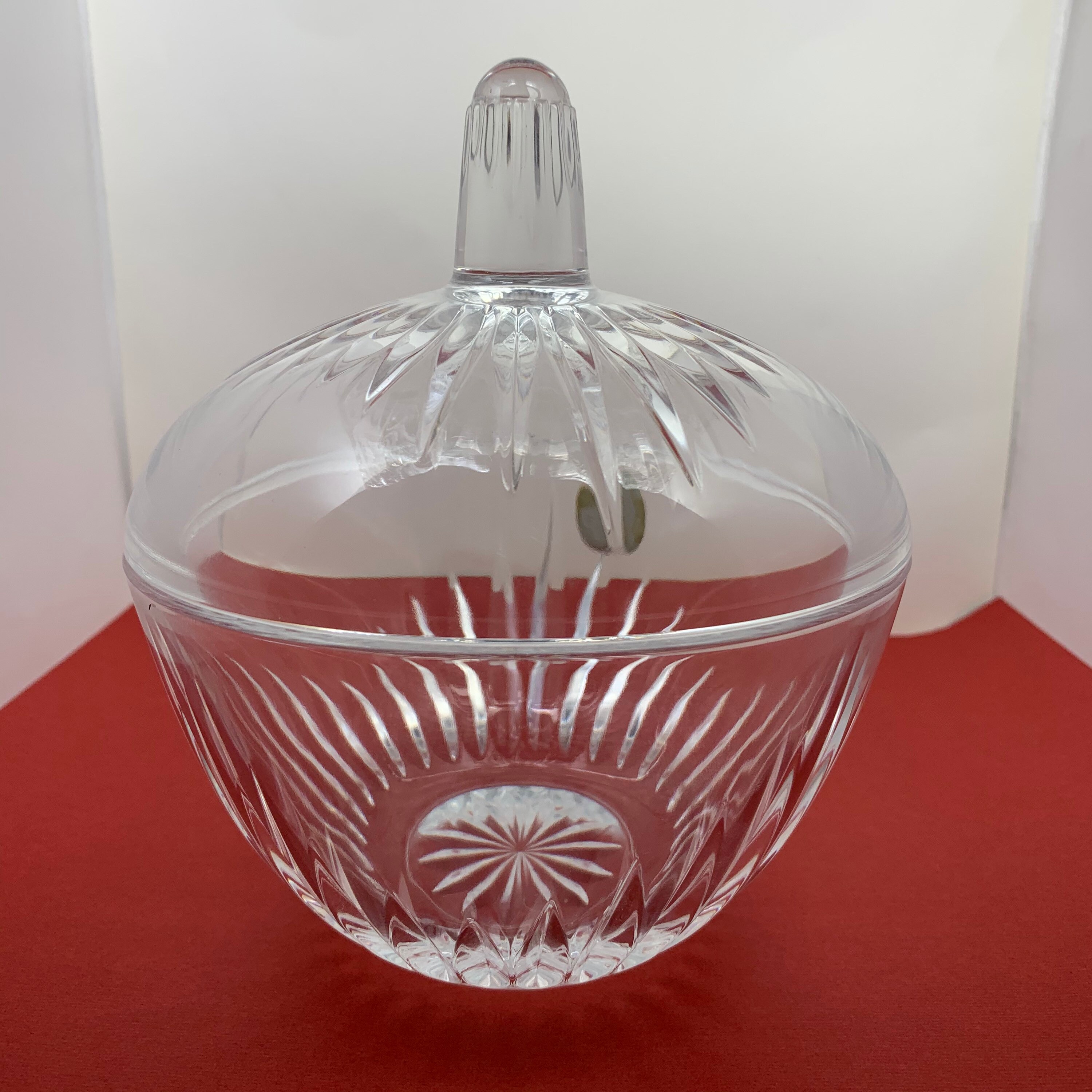 Vintage Crystal Candy Dish with Lid Cristal de France Lead Etsy