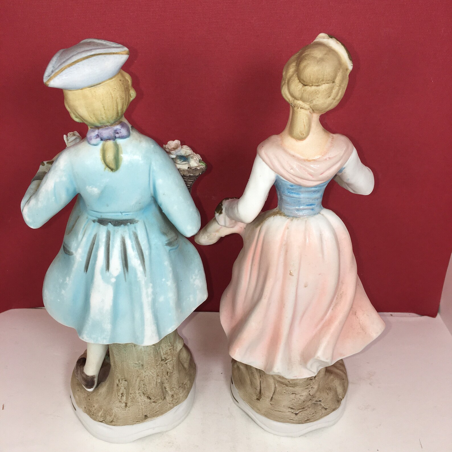 Ardco Porcelain Figurine Man and Woman Picking Flowers Vintage Etsy
