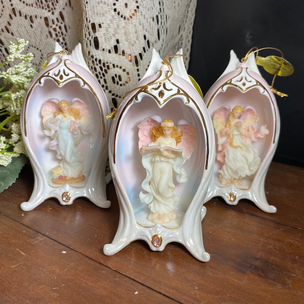 Seraphim Classics Heirloom Porcelain Ornaments by Romans Inc - The Bradford Editions