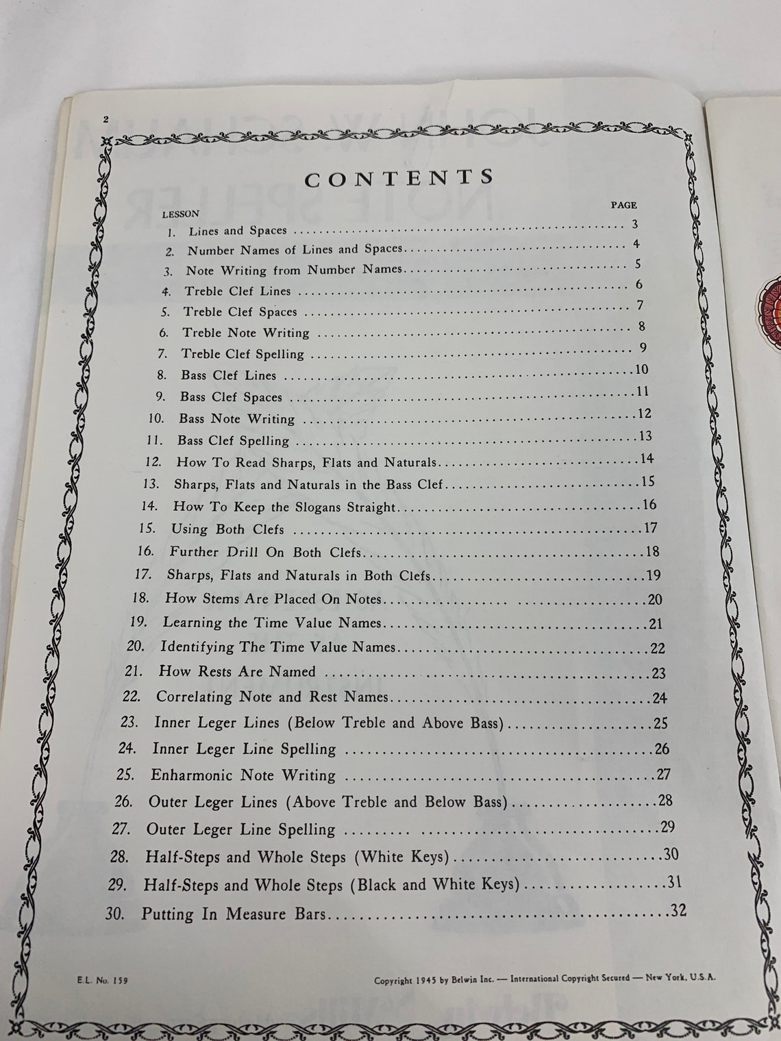 Vintage Sheet Music Music Instruction Book John W Schaum Note Etsy