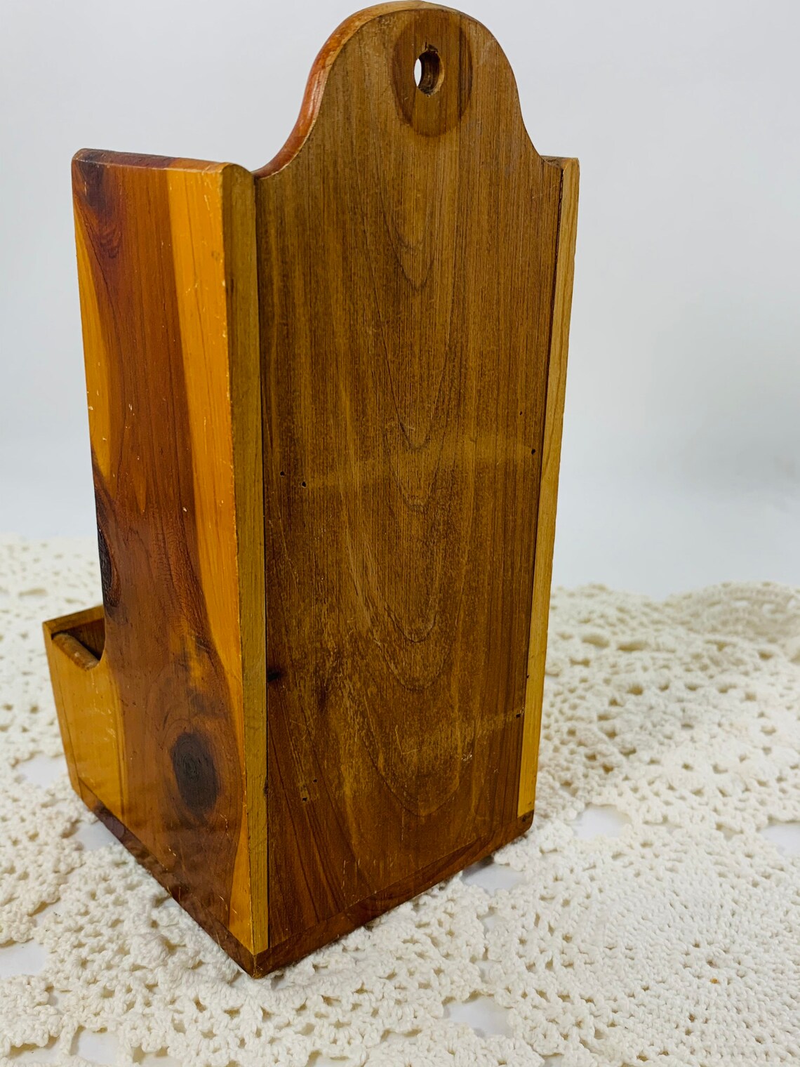 Vintage Matchbox Holder Wooden Match Holder South Dakota Etsy