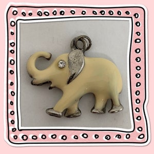 Charme de elefante para colar, pingente de elefante, vintage