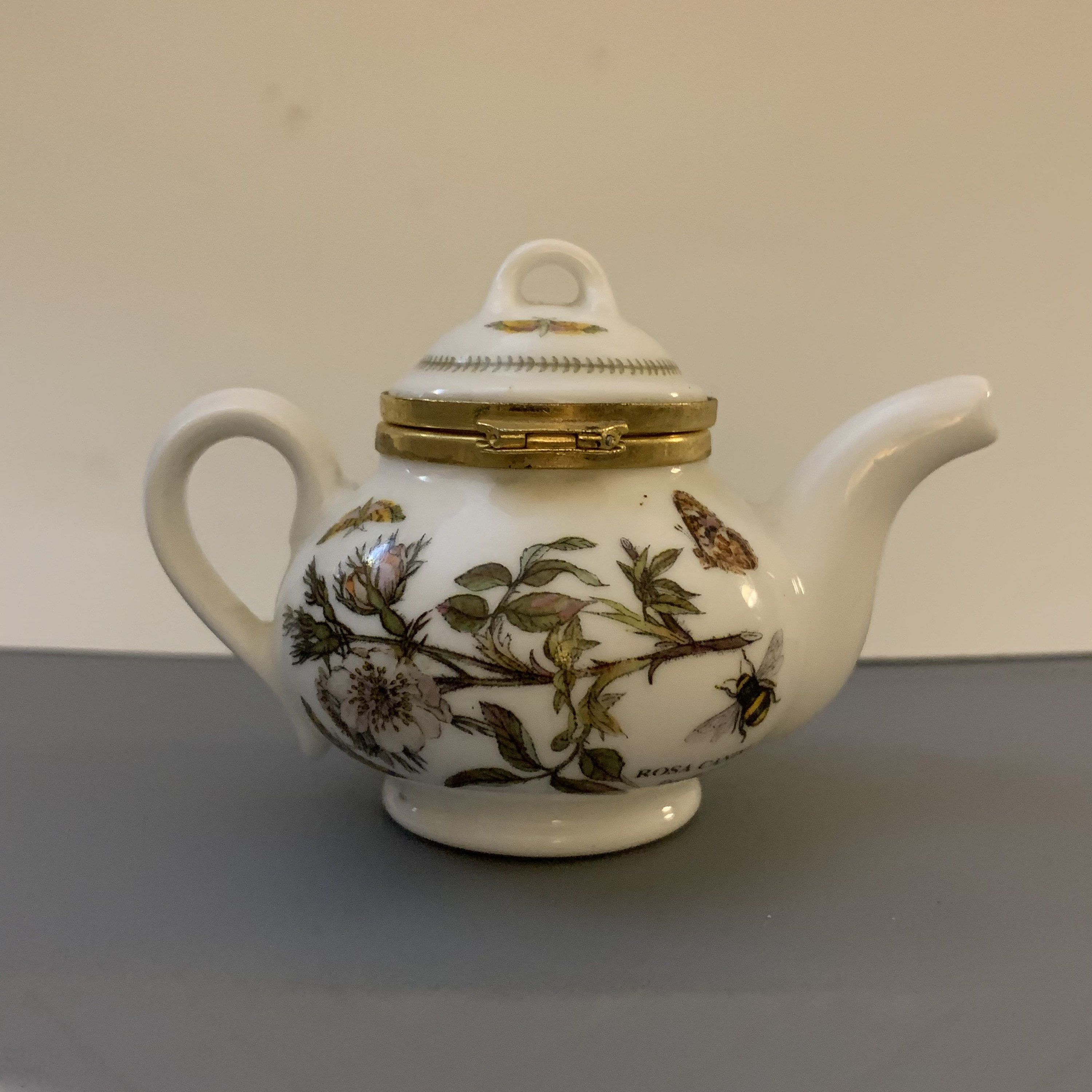 Teapot Shaped Trinket Box by Portmeirion Miniature Tea Pot Etsy