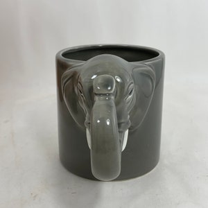 Vintage Gray Elephant Mug Coffee Tea Cup by Bergschrund Seattle, 1987, Vintage image 4