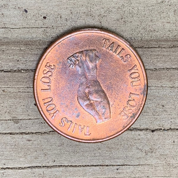 Head I Win Tails You Lose Coin Etsy