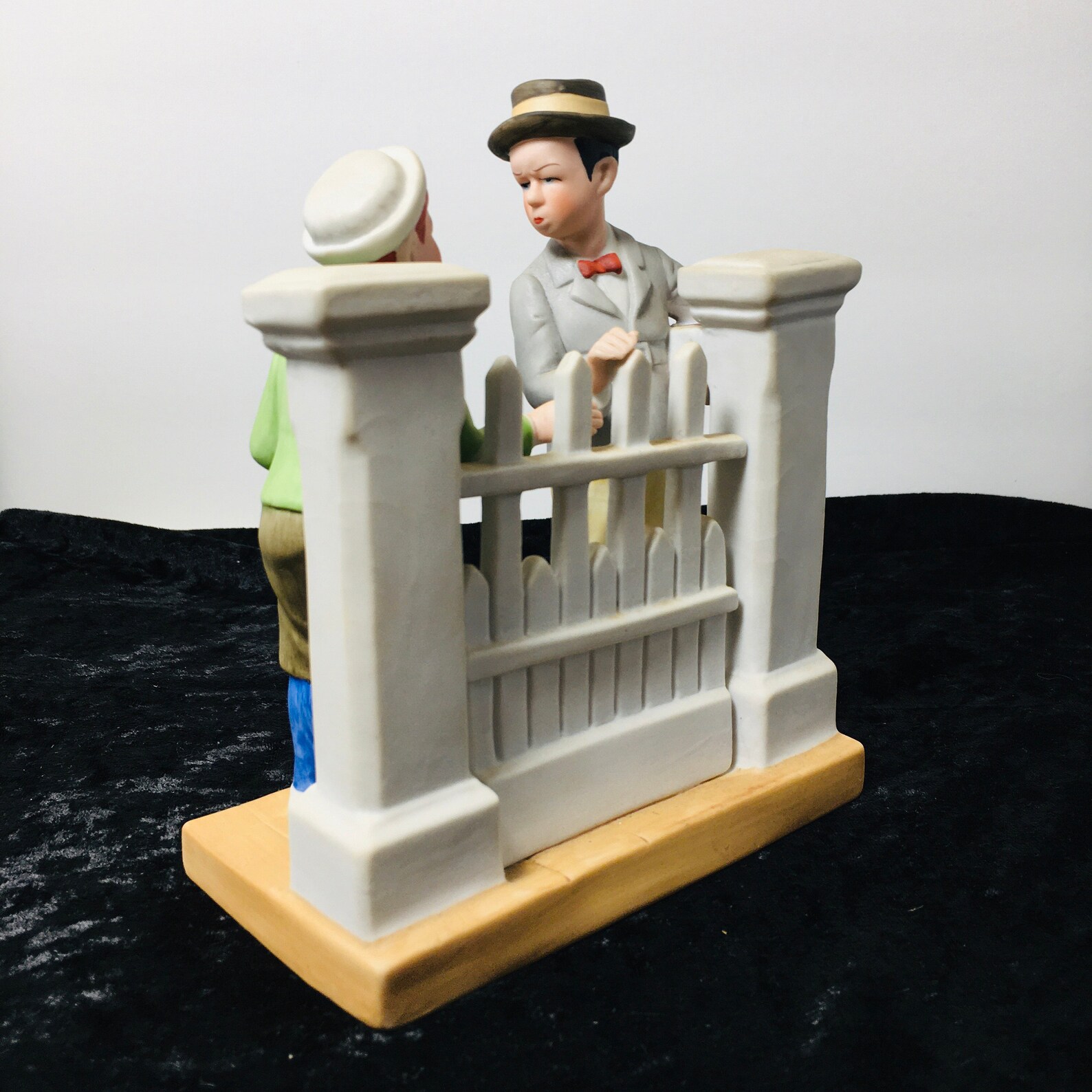 Norman Rockwell the Rivals Figurine Danbury Collectible Norman Rockwell