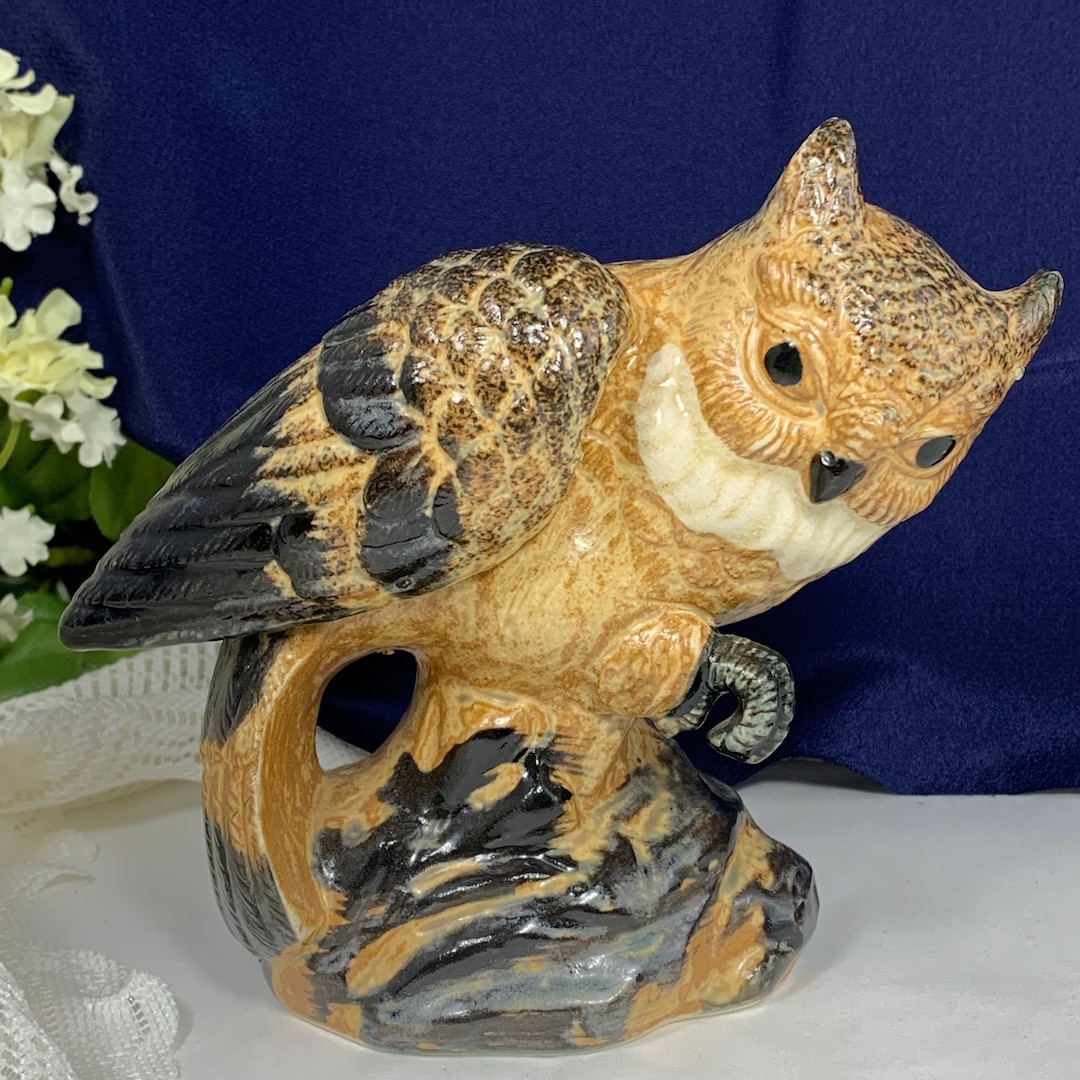 Ceramic Owl Figurine WONY LTD Japan, Bird Figurine - Etsy