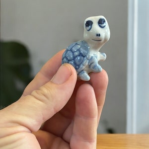 Miniature Blue and White Turtle Figurine, Blue Delft Turtle, Vintage - Etsy