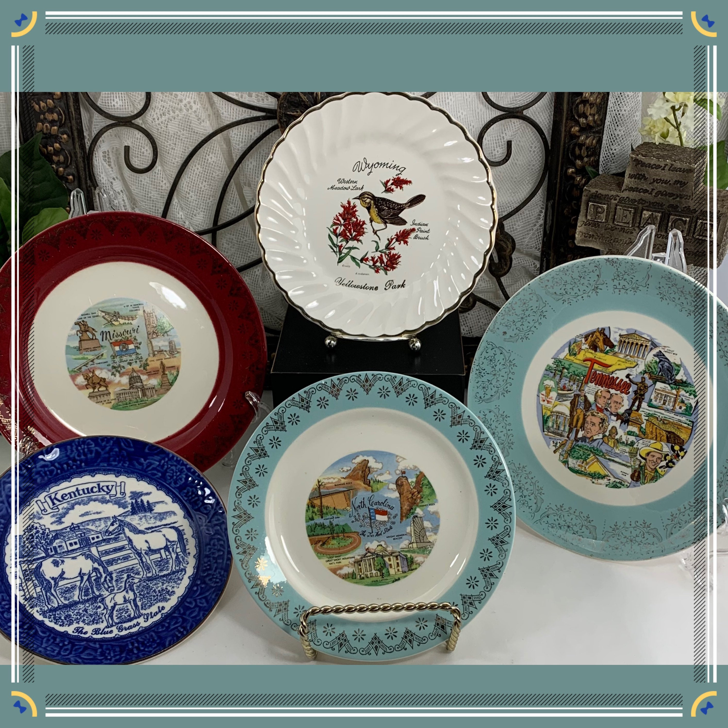 Souvenir State Plates for sale Only 4 left at 60