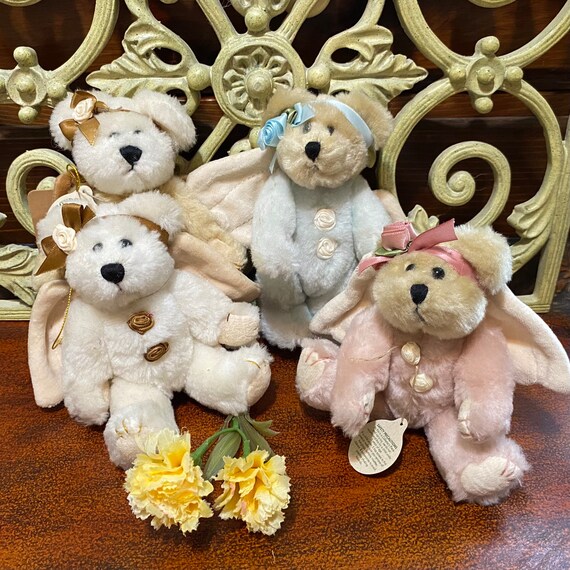 Boyds Bears Plush Angel Bear Ornaments - Serena Goodnight, Cassie