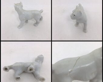 ボクサー置物　犬　陶器　日本製 ヴィンテージ ボクサー犬 置物 - 日本製陶器製犬 - Etsy 日本