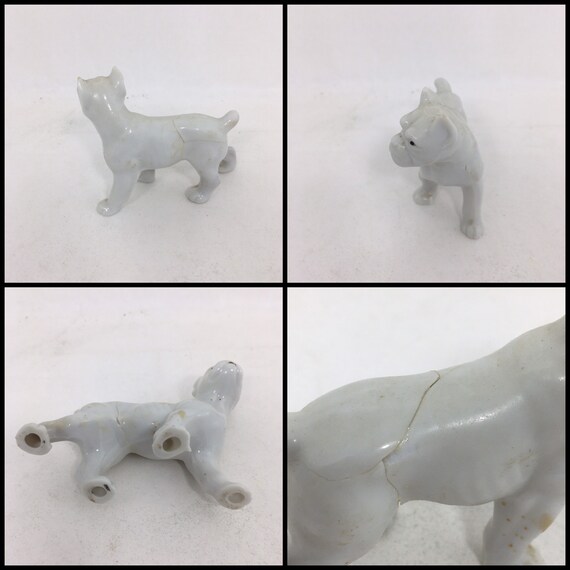 ヴィンテージ ボクサー犬 置物 - 日本製陶器製犬 - Etsy 日本