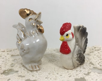 Vintage Hahn Huhn Figuren