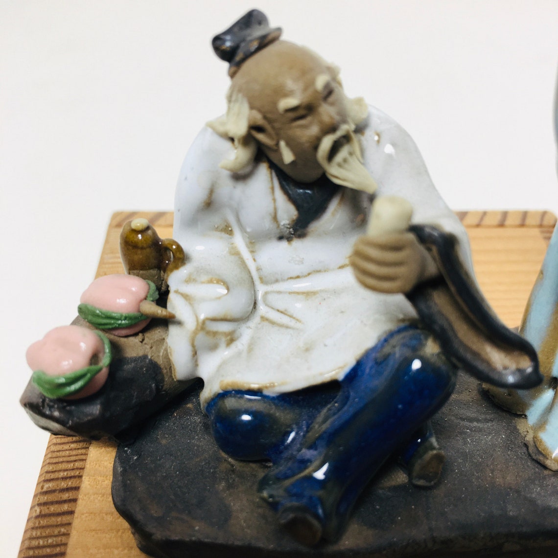 Asian Mudmen Figurine Two Wise Men Etsy