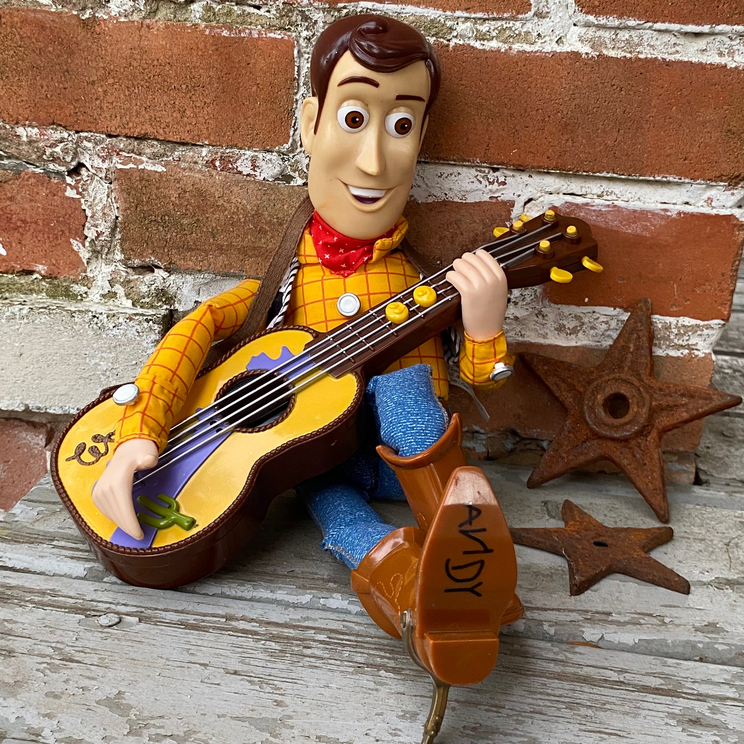 Toy Story Woody the Cowboy With Guitar Doll - Strummin Singing 