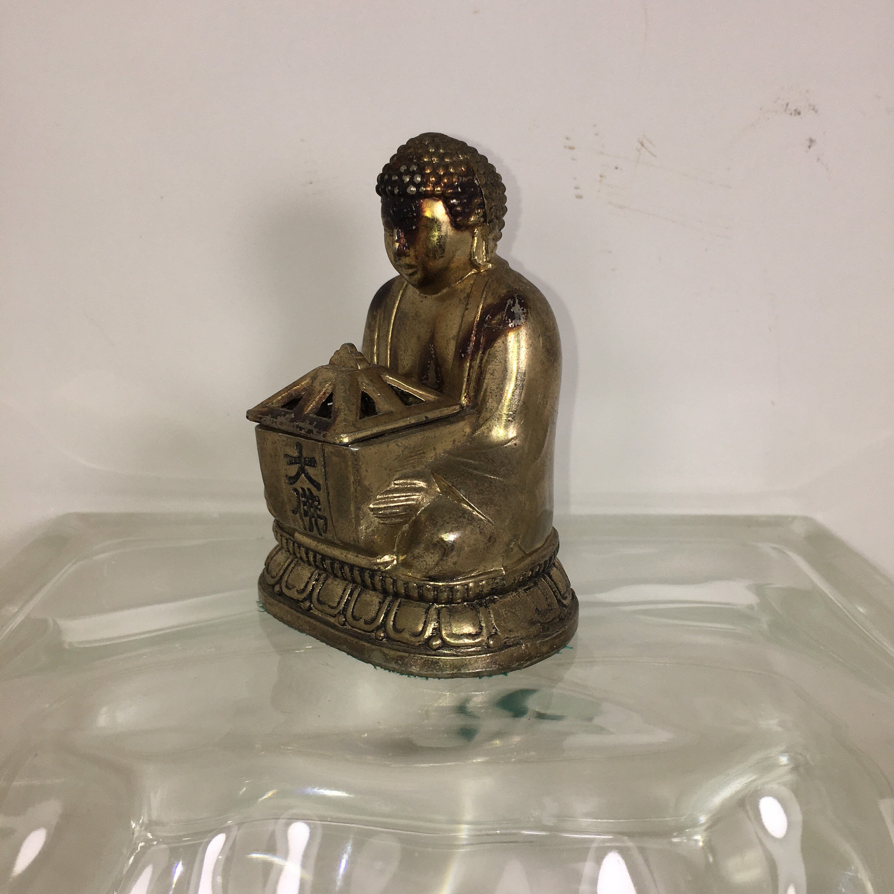 Brass Incense Holder Buddha India Etsy