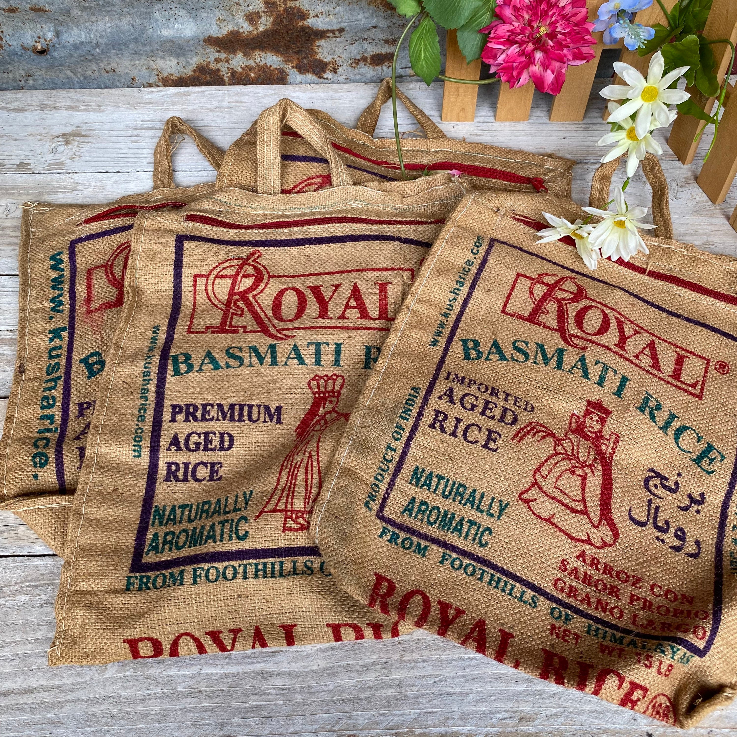 Burlap rice bags clearance