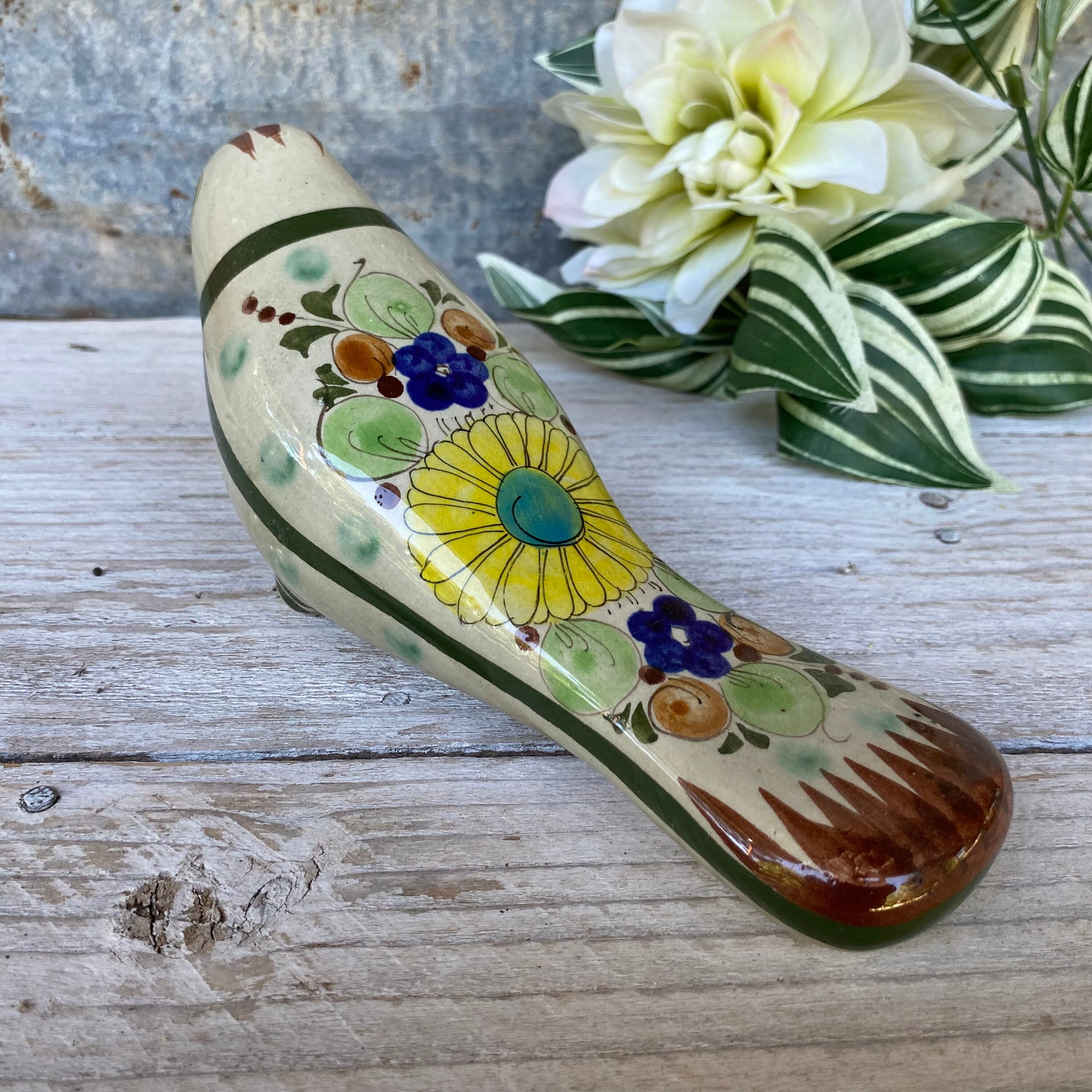 メキシコのトナラ陶器の鳥の置物、メキシコ製、ヴィンテージ - Etsy 日本