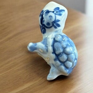 Miniature Blue and White Turtle Figurine, Blue Delft Turtle, Vintage - Etsy