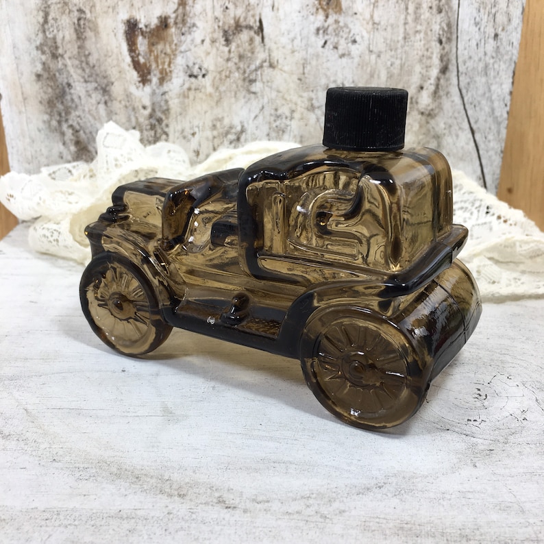 Avon Car Cologne Bottle Vintage Avon Amber Brown Antique Car Etsy