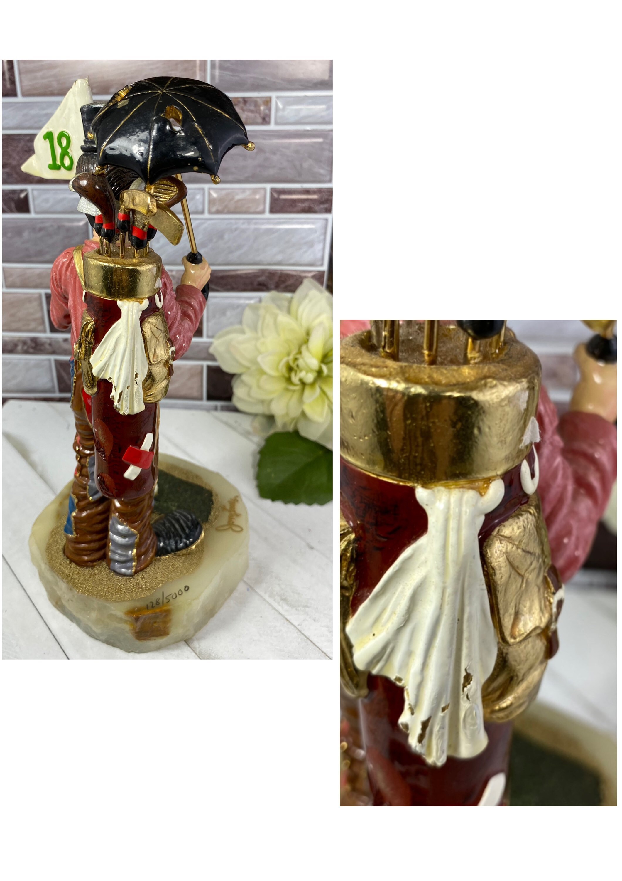 RON LEE CLOWN Jerry Lewis Figurine 'the Caddy', Pewter Clown