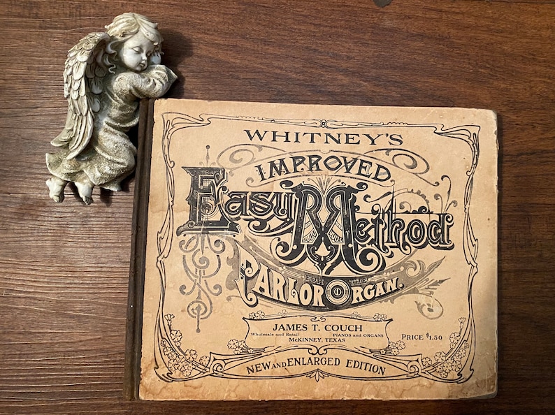 Antique Music Book  1886 Whitneys Improved Easy Method image 1