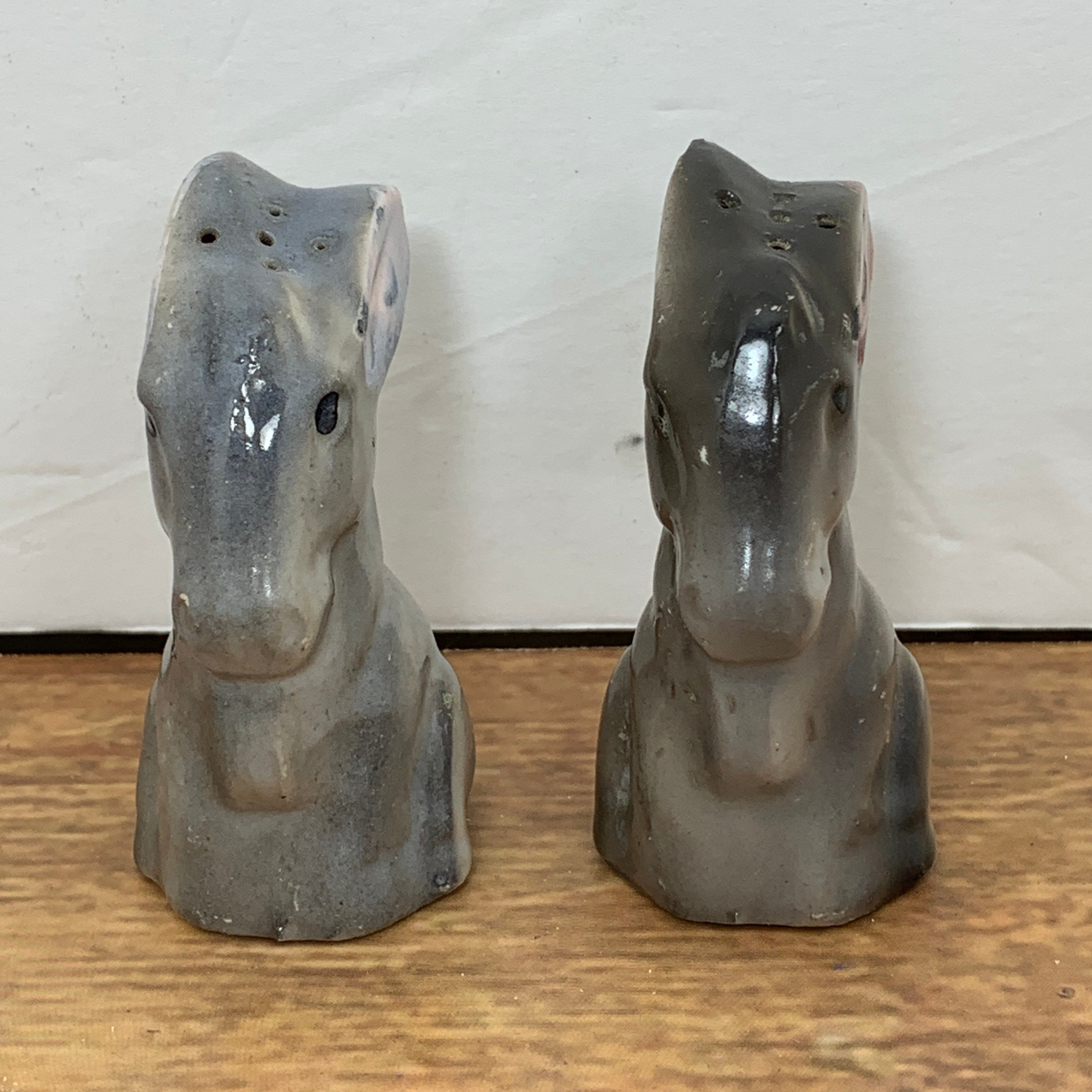 Donkey Salt and Pepper Shaker Set Made in Japan Vintage Etsy