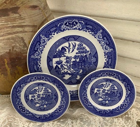 Willow ware by top royal china underglaze
