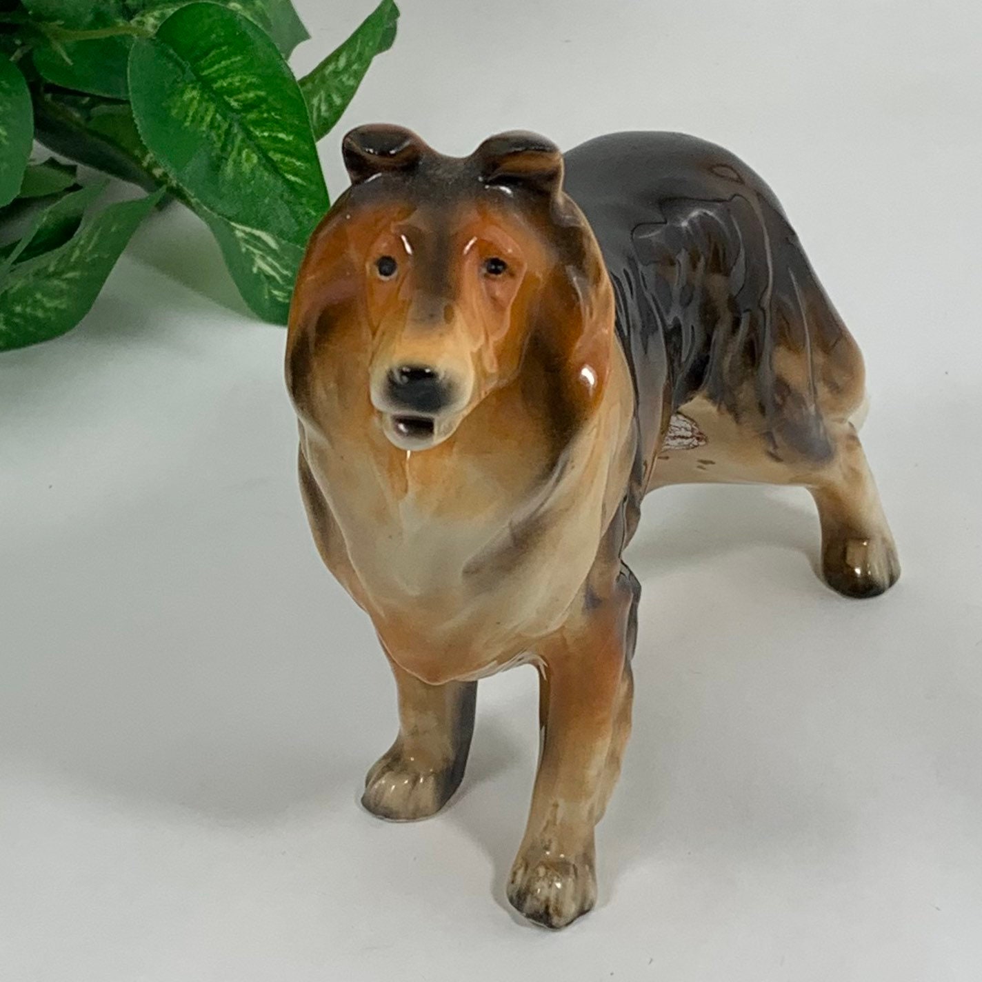 ビンテージ Norleans製 Big eye Dog 置物 陶器 犬 コリー Norleans Dog - Etsy