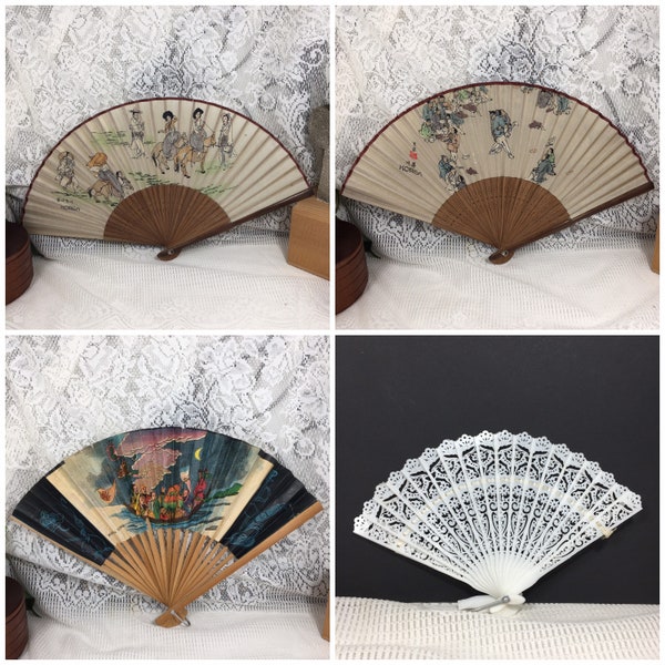 Vintage Hand Fan Etsy