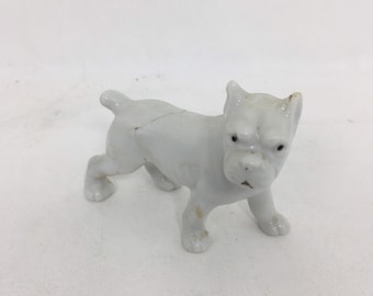 ヴィンテージ ボクサー犬 置物 - 日本製陶器製犬 - Etsy 日本