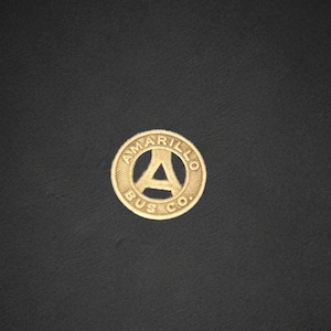Vintage Amarillo Bus Co. Transit Token – Rare Collectible Texas Transportation Memorabilia