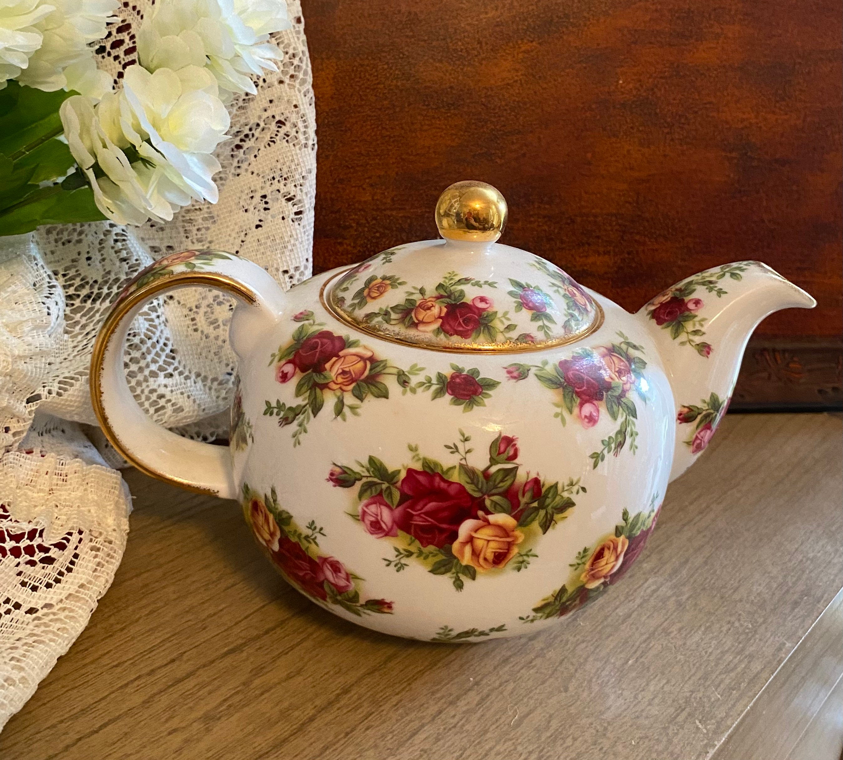 Royal Albert Old Country Roses Teapot - 1998 Royal Albert China - Etsy
